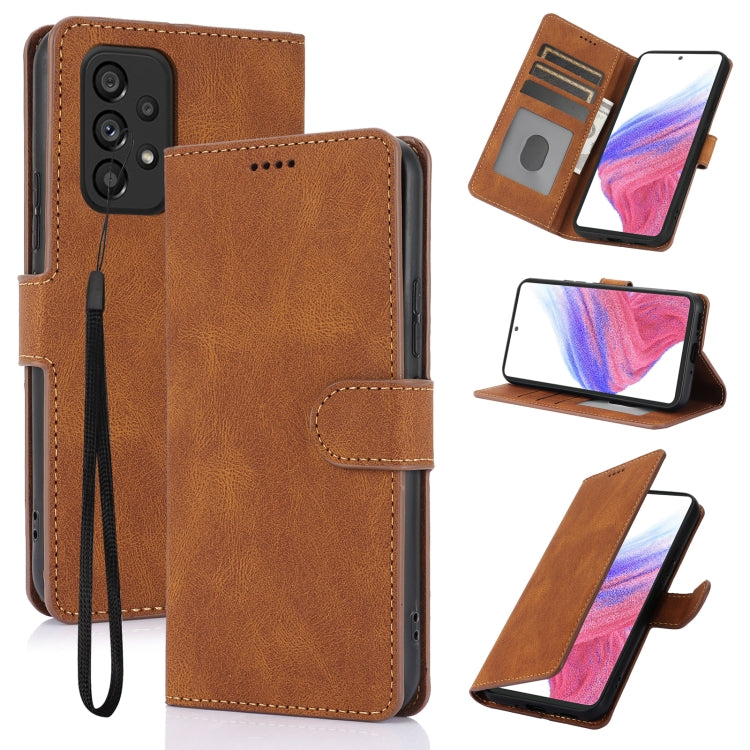 Custodia per telefono in pelle di vitello con texture effetto pelle di fantasia, For Samsung Galaxy A25 5G, For Samsung Galaxy A54 5G, For Samsung Galaxy A13 4G / 5G, For Samsung Galaxy A53 5G