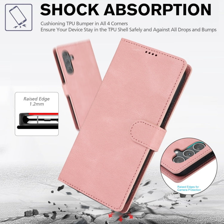 Custodia per telefono in pelle di vitello con texture effetto pelle di fantasia, For Samsung Galaxy A56 5G, For Samsung Galaxy A36, For Samsung Galaxy A16 5G, For Samsung Galaxy A06 4G