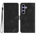 Custodia per telefono in pelle con motivo a cuore, For Samsung Galaxy S25 FE 5G, For Samsung Galaxy S25 5G, For Samsung Galaxy S25+ 5G, For Samsung Galaxy S25 Ultra 5G