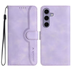 Custodia per telefono in pelle con motivo a cuore, For Samsung Galaxy S25 FE 5G, For Samsung Galaxy S25 5G, For Samsung Galaxy S25+ 5G, For Samsung Galaxy S25 Ultra 5G