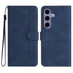 Custodia per telefono in pelle con motivo a cuore, For Samsung Galaxy S25 FE 5G, For Samsung Galaxy S25 5G, For Samsung Galaxy S25+ 5G, For Samsung Galaxy S25 Ultra 5G