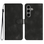 Custodia per telefono in pelle con motivo a cuore, For Samsung Galaxy S25 FE 5G, For Samsung Galaxy S25 5G, For Samsung Galaxy S25+ 5G, For Samsung Galaxy S25 Ultra 5G