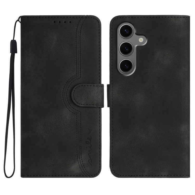 Custodia per telefono in pelle con motivo a cuore, For Samsung Galaxy S25 FE 5G, For Samsung Galaxy S25 5G, For Samsung Galaxy S25+ 5G, For Samsung Galaxy S25 Ultra 5G