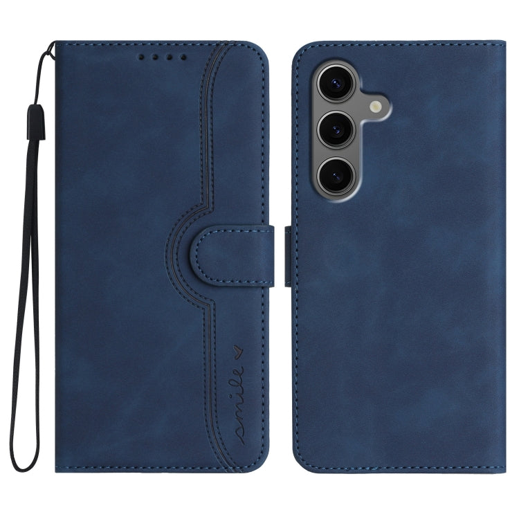 Custodia per telefono in pelle con motivo a cuore, For Samsung Galaxy S25 FE 5G, For Samsung Galaxy S25 5G, For Samsung Galaxy S25+ 5G, For Samsung Galaxy S25 Ultra 5G