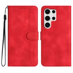 Custodia per telefono in pelle con motivo a cuore, For Samsung Galaxy S25 FE 5G, For Samsung Galaxy S25 5G, For Samsung Galaxy S25+ 5G, For Samsung Galaxy S25 Ultra 5G