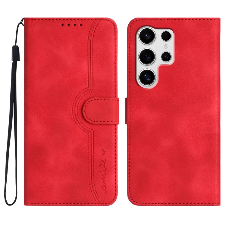 Custodia per telefono in pelle con motivo a cuore, For Samsung Galaxy S25 FE 5G, For Samsung Galaxy S25 5G, For Samsung Galaxy S25+ 5G, For Samsung Galaxy S25 Ultra 5G