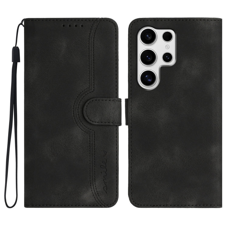 Custodia per telefono in pelle con motivo a cuore, For Samsung Galaxy S25 FE 5G, For Samsung Galaxy S25 5G, For Samsung Galaxy S25+ 5G, For Samsung Galaxy S25 Ultra 5G