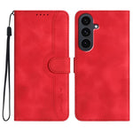 Custodia per telefono in pelle con motivo a cuore, For Samsung Galaxy S25 FE 5G, For Samsung Galaxy S25 5G, For Samsung Galaxy S25+ 5G, For Samsung Galaxy S25 Ultra 5G