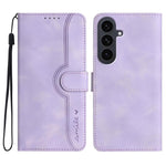 Custodia per telefono in pelle con motivo a cuore, For Samsung Galaxy S25 FE 5G, For Samsung Galaxy S25 5G, For Samsung Galaxy S25+ 5G, For Samsung Galaxy S25 Ultra 5G