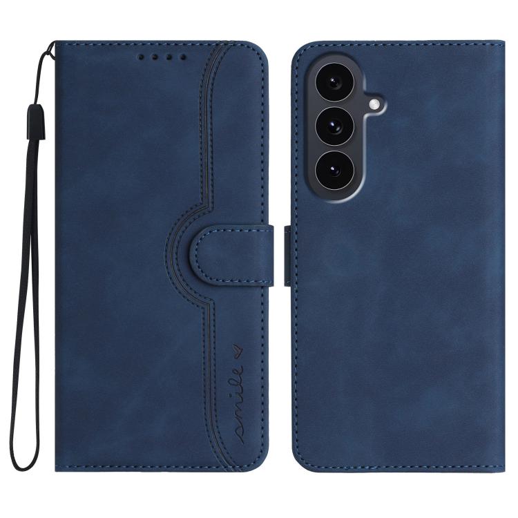 Custodia per telefono in pelle con motivo a cuore, For Samsung Galaxy S25 FE 5G, For Samsung Galaxy S25 5G, For Samsung Galaxy S25+ 5G, For Samsung Galaxy S25 Ultra 5G