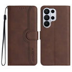 Custodia per telefono in pelle con motivo a cuore, For Galaxy S26 FE 5G, For Samsung Galaxy S26 Edge 5G, For Samsung Galaxy S26 Ultra 5G, For Samsung Galaxy S26 5G
