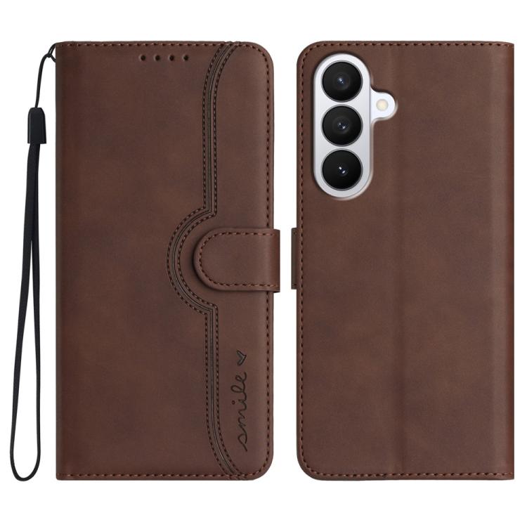 Custodia per telefono in pelle con motivo a cuore, For Galaxy S26 FE 5G, For Samsung Galaxy S26 Edge 5G, For Samsung Galaxy S26 Ultra 5G, For Samsung Galaxy S26 5G