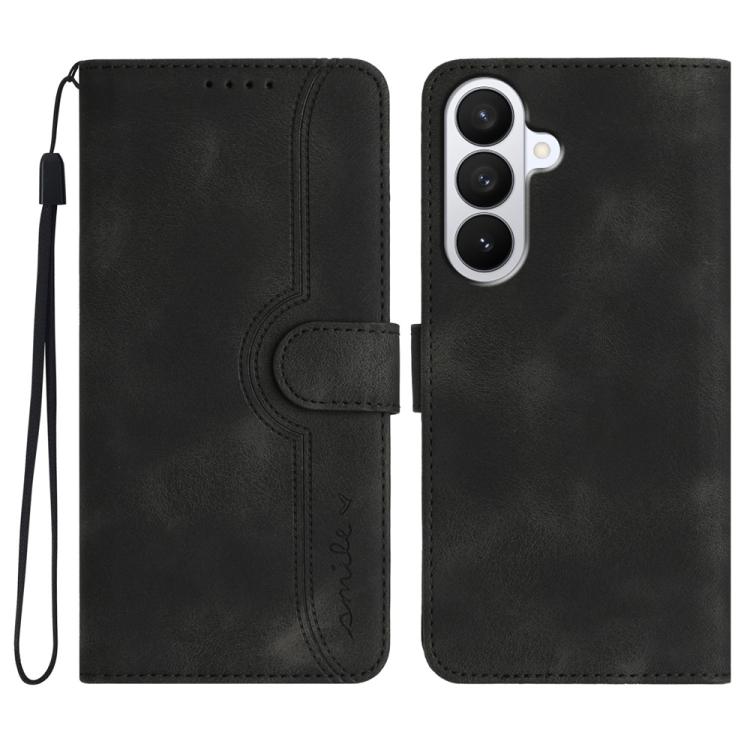 Custodia per telefono in pelle con motivo a cuore, For Galaxy S26 FE 5G, For Samsung Galaxy S26 Edge 5G, For Samsung Galaxy S26 Ultra 5G, For Samsung Galaxy S26 5G