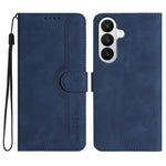 Custodia per telefono in pelle con motivo a cuore, For Galaxy S26 FE 5G, For Samsung Galaxy S26 Edge 5G, For Samsung Galaxy S26 Ultra 5G, For Samsung Galaxy S26 5G