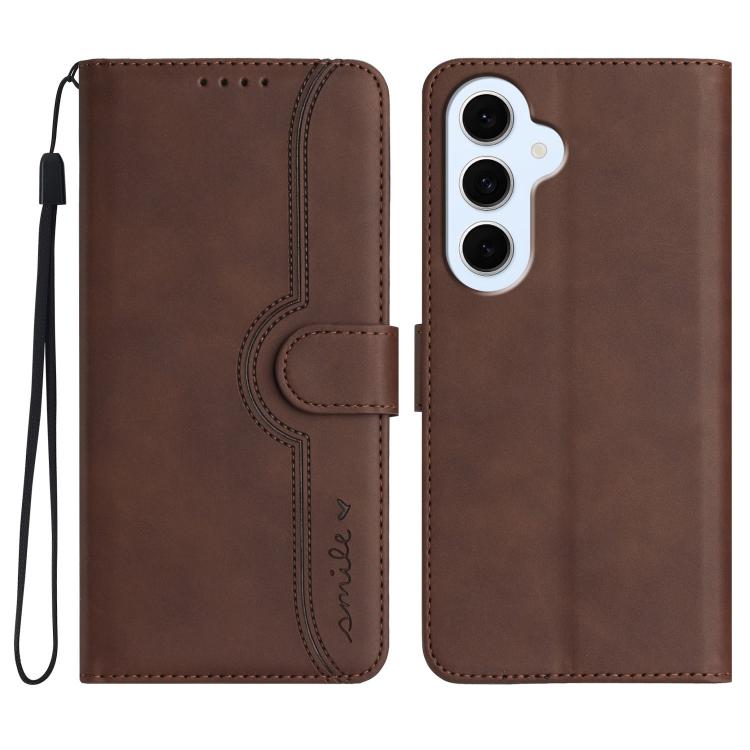 Custodia per telefono in pelle con motivo a cuore, For Galaxy S26 FE 5G, For Samsung Galaxy S26 Edge 5G, For Samsung Galaxy S26 Ultra 5G, For Samsung Galaxy S26 5G