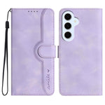 Custodia per telefono in pelle con motivo a cuore, For Galaxy S26 FE 5G, For Samsung Galaxy S26 Edge 5G, For Samsung Galaxy S26 Ultra 5G, For Samsung Galaxy S26 5G