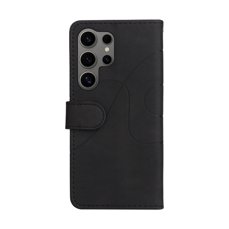 Custodia per telefono in pelle con cerniera bicolore, For Galaxy S25 Ultra 5G