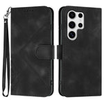 Custodia per telefono in pelle con motivo a linee, For Samsung Galaxy S25 FE 5G, For Samsung Galaxy S25 5G, For Samsung Galaxy S25+ 5G, For Samsung Galaxy S25 Ultra 5G