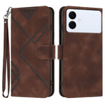 Custodia per telefono in pelle con motivo a linee, For Galaxy S26 FE 5G, For Samsung Galaxy S26 Edge 5G, For Samsung Galaxy S26 Ultra 5G, For Samsung Galaxy S26 5G