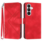 Custodia per telefono in pelle con motivo a linee, For Galaxy S26 FE 5G, For Samsung Galaxy S26 Edge 5G, For Samsung Galaxy S26 Ultra 5G, For Samsung Galaxy S26 5G