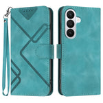 Custodia per telefono in pelle con motivo a linee, For Galaxy S26 FE 5G, For Samsung Galaxy S26 Edge 5G, For Samsung Galaxy S26 Ultra 5G, For Samsung Galaxy S26 5G