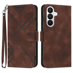 Custodia per telefono in pelle con motivo a linee, For Galaxy S26 FE 5G, For Samsung Galaxy S26 Edge 5G, For Samsung Galaxy S26 Ultra 5G, For Samsung Galaxy S26 5G
