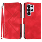 Custodia per telefono in pelle con motivo a linee, For Galaxy S26 FE 5G, For Samsung Galaxy S26 Edge 5G, For Samsung Galaxy S26 Ultra 5G, For Samsung Galaxy S26 5G