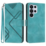 Custodia per telefono in pelle con motivo a linee, For Galaxy S26 FE 5G, For Samsung Galaxy S26 Edge 5G, For Samsung Galaxy S26 Ultra 5G, For Samsung Galaxy S26 5G