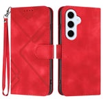 Custodia per telefono in pelle con motivo a linee, For Galaxy S26 FE 5G, For Samsung Galaxy S26 Edge 5G, For Samsung Galaxy S26 Ultra 5G, For Samsung Galaxy S26 5G