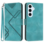 Custodia per telefono in pelle con motivo a linee, For Galaxy S26 FE 5G, For Samsung Galaxy S26 Edge 5G, For Samsung Galaxy S26 Ultra 5G, For Samsung Galaxy S26 5G