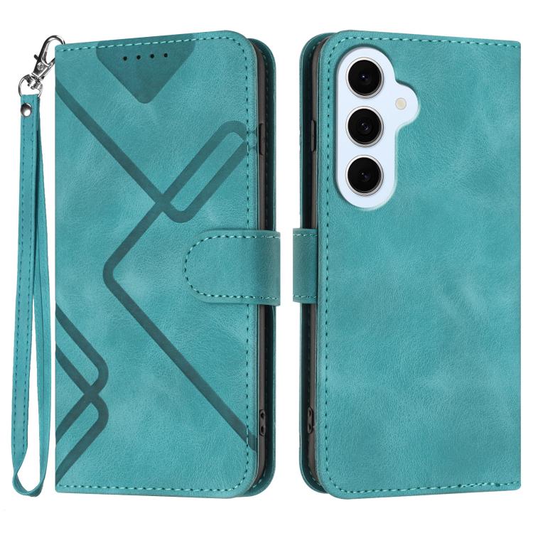 Custodia per telefono in pelle con motivo a linee, For Galaxy S26 FE 5G, For Samsung Galaxy S26 Edge 5G, For Samsung Galaxy S26 Ultra 5G, For Samsung Galaxy S26 5G