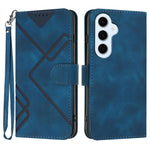 Custodia per telefono in pelle con motivo a linee, For Galaxy S26 FE 5G, For Samsung Galaxy S26 Edge 5G, For Samsung Galaxy S26 Ultra 5G, For Samsung Galaxy S26 5G