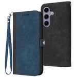 Custodia per telefono in pelle con cinturino a doppia piega e fibbia laterale, For Samsung Galaxy S25 FE 5G, For Samsung Galaxy S25 5G, For Samsung Galaxy S25+ 5G, For Samsung Galaxy S25 Ultra 5G