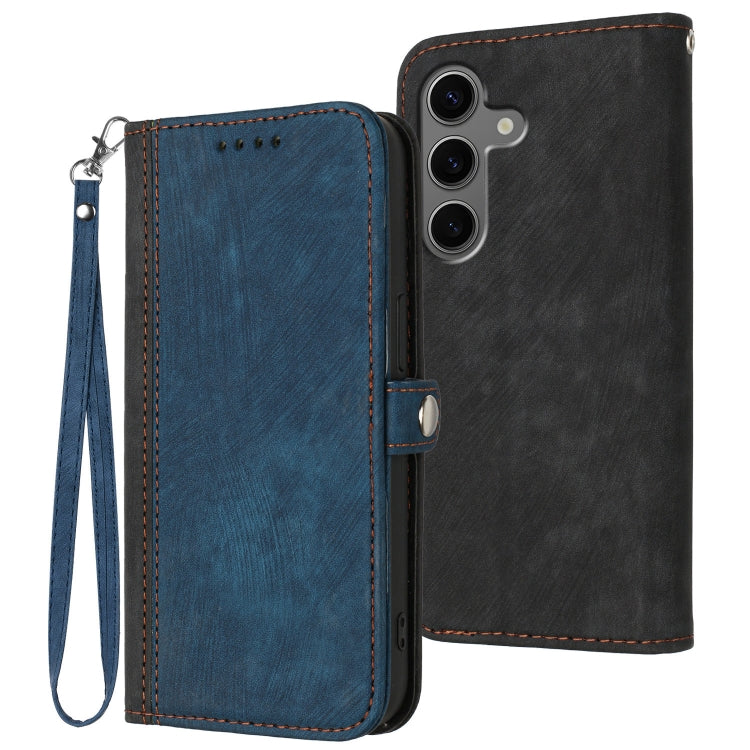 Custodia per telefono in pelle con cinturino a doppia piega e fibbia laterale, For Samsung Galaxy S25 FE 5G, For Samsung Galaxy S25 5G, For Samsung Galaxy S25+ 5G, For Samsung Galaxy S25 Ultra 5G