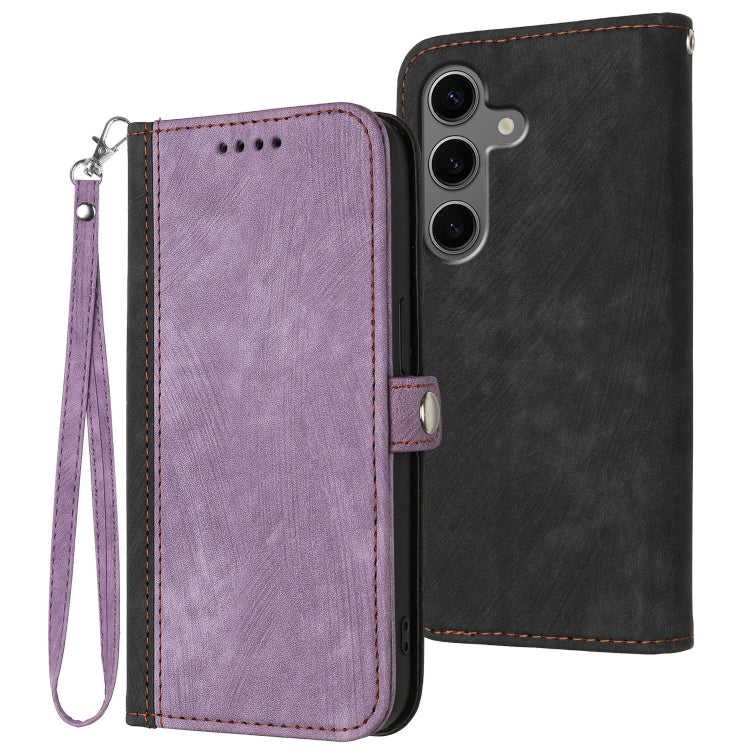 Custodia per telefono in pelle con cinturino a doppia piega e fibbia laterale, For Samsung Galaxy S25 FE 5G, For Samsung Galaxy S25 5G, For Samsung Galaxy S25+ 5G, For Samsung Galaxy S25 Ultra 5G