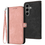 Custodia per telefono in pelle con cinturino a doppia piega e fibbia laterale, For Samsung Galaxy S25 FE 5G, For Samsung Galaxy S25 5G, For Samsung Galaxy S25+ 5G, For Samsung Galaxy S25 Ultra 5G