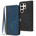 Custodia per telefono in pelle con cinturino a doppia piega e fibbia laterale, For Samsung Galaxy S25 FE 5G, For Samsung Galaxy S25 5G, For Samsung Galaxy S25+ 5G, For Samsung Galaxy S25 Ultra 5G