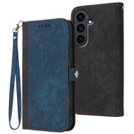 Custodia per telefono in pelle con cinturino a doppia piega e fibbia laterale, For Samsung Galaxy S25 FE 5G, For Samsung Galaxy S25 5G, For Samsung Galaxy S25+ 5G, For Samsung Galaxy S25 Ultra 5G
