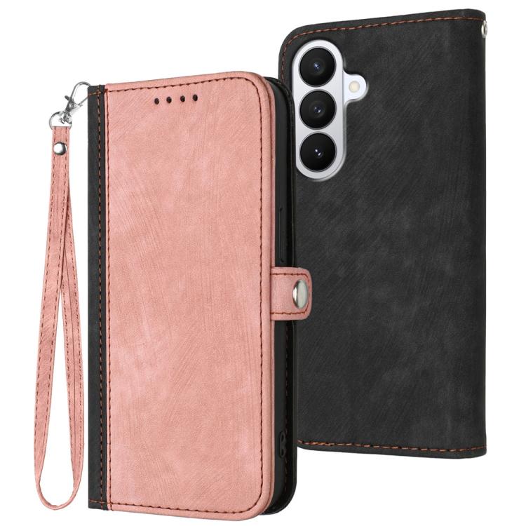 Custodia per telefono in pelle con cinturino a doppia piega e fibbia laterale, For Galaxy S26 FE 5G, For Samsung Galaxy S26 Edge 5G, For Samsung Galaxy S26 Ultra 5G, For Samsung Galaxy S26 5G