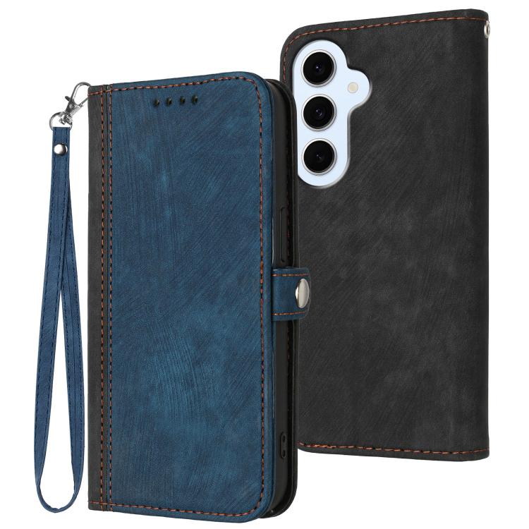 Custodia per telefono in pelle con cinturino a doppia piega e fibbia laterale, For Galaxy S26 FE 5G, For Samsung Galaxy S26 Edge 5G, For Samsung Galaxy S26 Ultra 5G, For Samsung Galaxy S26 5G