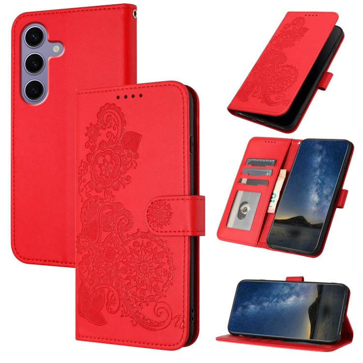 Custodia per telefono in pelle con stampa a fiori di Datura, For Samsung Galaxy S26 5G, For Samsung Galaxy S25 FE 5G, For Samsung Galaxy S25 5G