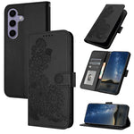 Custodia per telefono in pelle con stampa a fiori di Datura, For Samsung Galaxy S26 5G, For Samsung Galaxy S25 FE 5G, For Samsung Galaxy S25 5G