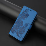 Custodia per telefono in pelle con stampa a fiori di Datura, For Samsung Galaxy S25+ 5G, For Samsung Galaxy S25 Ultra 5G