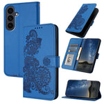 Custodia per telefono in pelle con stampa a fiori di Datura, For Samsung Galaxy S26 5G, For Samsung Galaxy S25 FE 5G, For Samsung Galaxy S25 5G