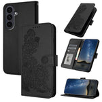 Custodia per telefono in pelle con stampa a fiori di Datura, For Samsung Galaxy S26 5G, For Samsung Galaxy S25 FE 5G, For Samsung Galaxy S25 5G