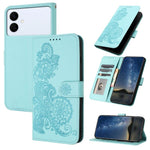 Custodia per telefono in pelle con stampa a fiori di Datura, For Galaxy S26 FE 5G, For Samsung Galaxy S26 Edge 5G, For Samsung Galaxy S26 Ultra 5G