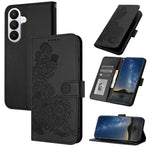 Custodia per telefono in pelle con stampa a fiori di Datura, For Samsung Galaxy S26 5G, For Samsung Galaxy S25 FE 5G, For Samsung Galaxy S25 5G