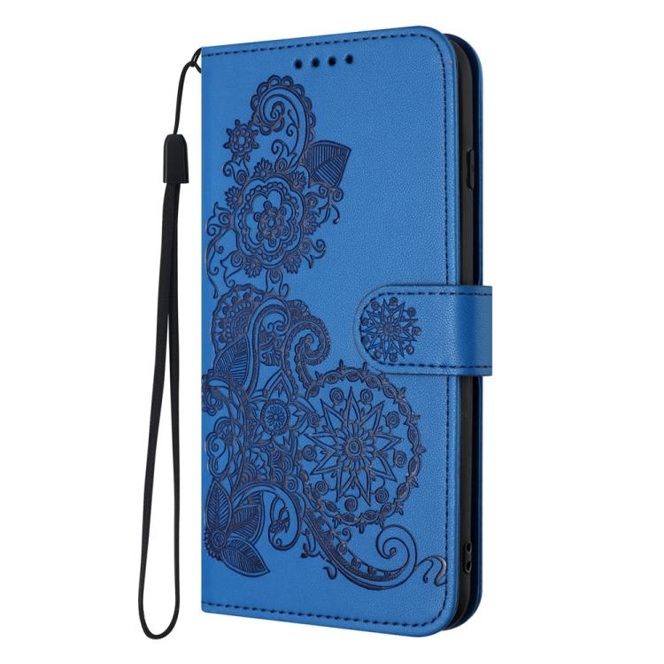 Custodia per telefono in pelle con stampa a fiori di Datura, For Galaxy S26 FE 5G, For Samsung Galaxy S26 Edge 5G, For Samsung Galaxy S26 Ultra 5G