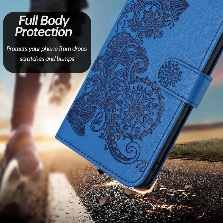 Custodia per telefono in pelle con stampa a fiori di Datura, For Galaxy S26 FE 5G, For Samsung Galaxy S26 Edge 5G, For Samsung Galaxy S26 Ultra 5G