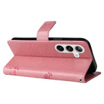 Custodia per telefono in pelle con motivo in rilievo albero e gatto, For Galaxy S25 / S24 5G, For Galaxy S25+ / S24+ 5G